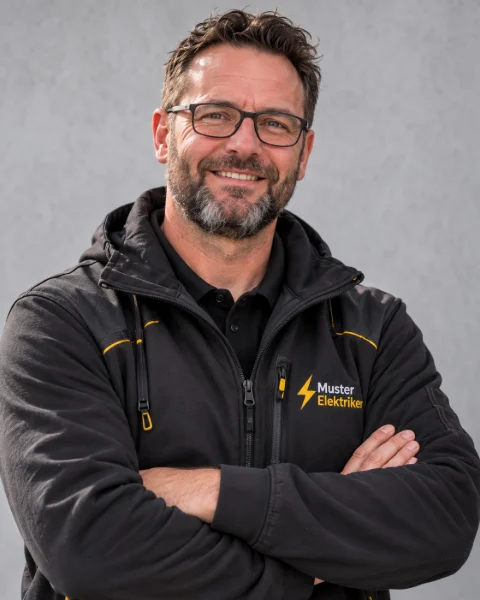 Porträt von Frank, Elektromeister und Inhaber