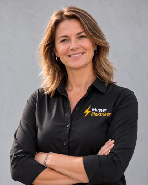 Porträt von Sandra, Büro und Kundenservice, freundlich lächelnd