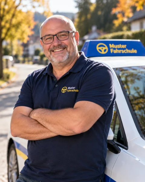 Porträt von Andreas, Inhaber und Fahrlehrer