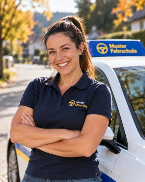 Porträt von Nicole, Fahrlehrerin