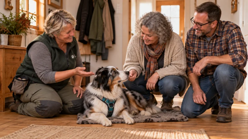 Hausbesuch: Training im Wohnzimmer mit Milo