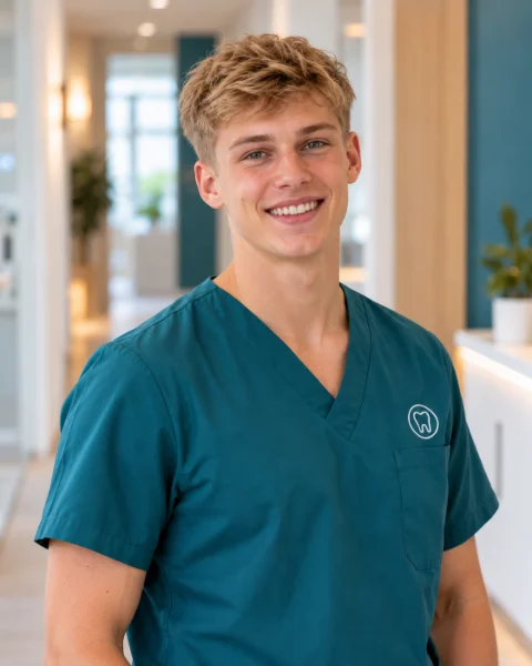 Porträt von Tim, Auszubildender